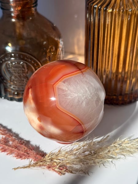 Carnelian Agate Sphere