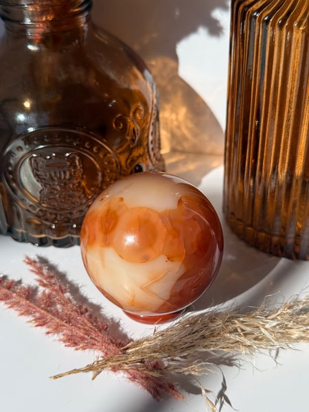 Carnelian Agate Sphere