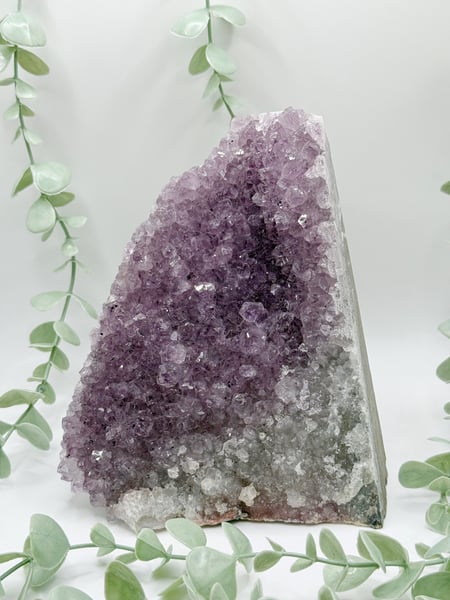 Amethyst Cluster On Cut Base - Large