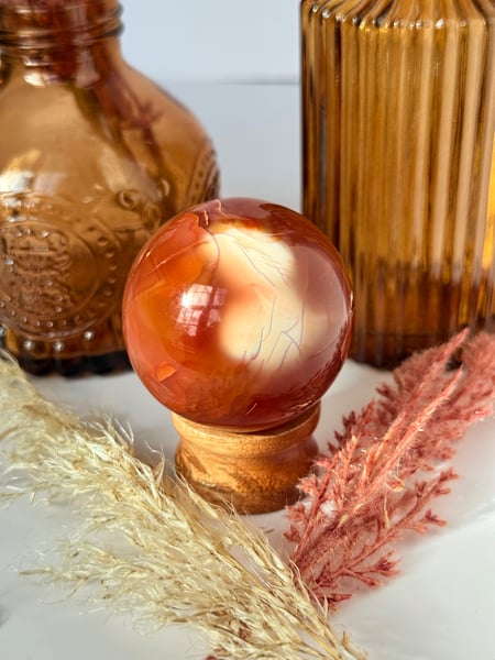 Carnelian Agate Sphere