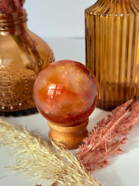 Carnelian Agate Sphere