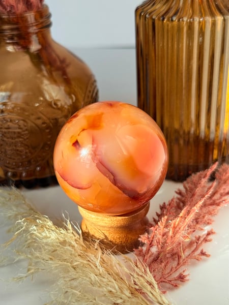 Carnelian Agate Sphere