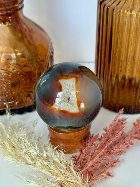 Carnelian Agate Sphere