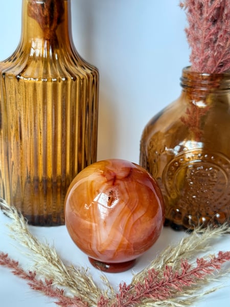 Carnelian Agate Sphere