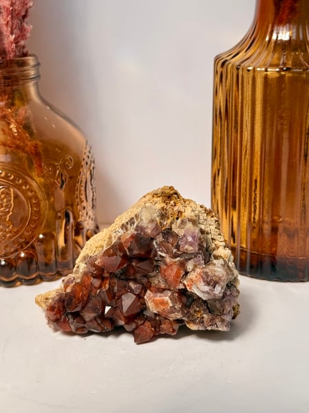 "Fire Fox" Dream Coat Amethyst Cluster