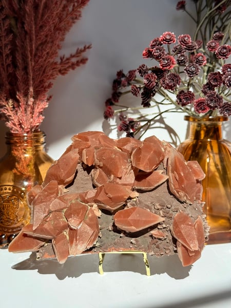 Red Phantom Calcite