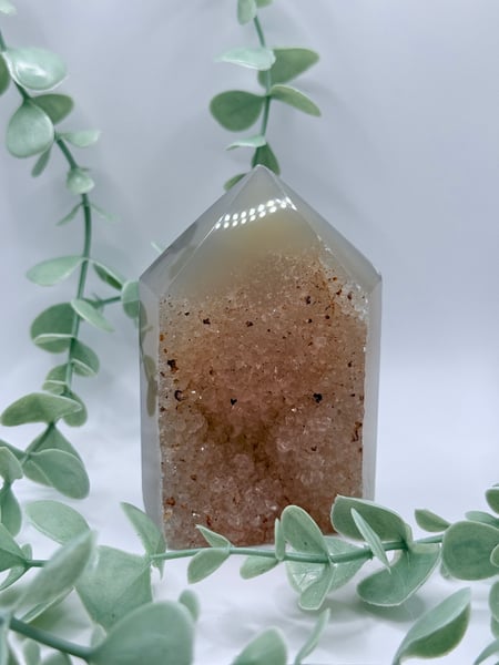 Brazilian Druzy Agate Tower - Amanda
