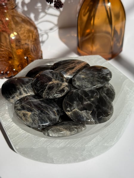Black Moonstone Palmstone