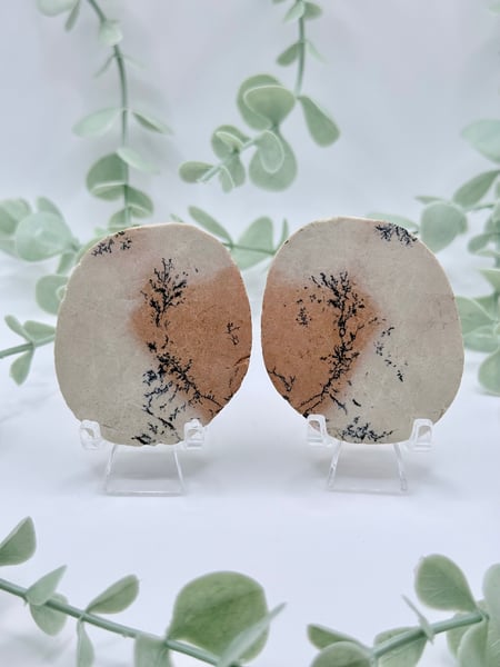 Dendritic Jasper Pairs - Amanda