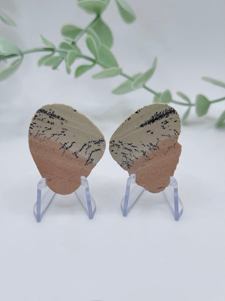 Dendritic Jasper Pairs - Amanda